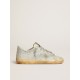 Women’s Super-Star in aged white nubuck with Swarovski crystals Women’s Super-Star in aged white nubuck with Swarovski crystals