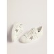 Women’s Purestar in white leather with silver Swarovski crystal star Women’s Purestar in white leather with silver Swarovski crystal star