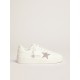 Women’s Purestar in white leather with silver Swarovski crystal star Women’s Purestar in white leather with silver Swarovski crystal star