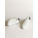 Purestar in white leather with tone-on-tone star and heel tab in black Swarovski crystals Purestar in white leather with tone-on-tone star and heel tab in black Swarovski crystals