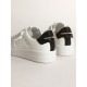 Purestar in white leather with tone-on-tone star and heel tab in black Swarovski crystals Purestar in white leather with tone-on-tone star and heel tab in black Swarovski crystals