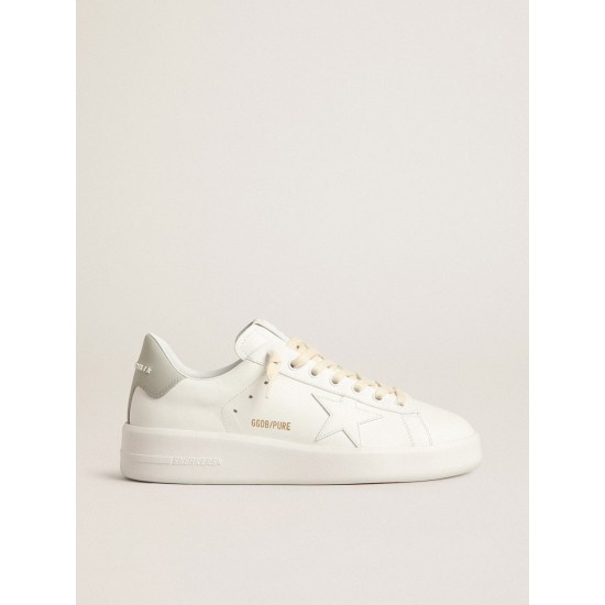 Purestar with white star and gray leather heel tab Purestar with white star and gray leather heel tab