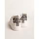 Women's Purestar with white leather star and anthracite glitter heel tab Women's Purestar with white leather star and anthracite glitter heel tab