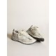 Women's Dad-Star in white mesh and suede Women's Dad-Star in white mesh and suede