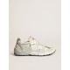 Women's Dad-Star in white mesh and suede Women's Dad-Star in white mesh and suede