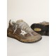 Women's Dad-Star in dove gray mesh and suede Women's Dad-Star in dove gray mesh and suede