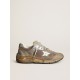 Women's Dad-Star in dove gray mesh and suede Women's Dad-Star in dove gray mesh and suede