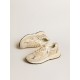 Dad-Star in pearl mesh and suede with platinum leather star and heel tab Dad-Star in pearl mesh and suede with platinum leather star and heel tab