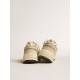 Dad-Star in pearl mesh and suede with platinum leather star and heel tab Dad-Star in pearl mesh and suede with platinum leather star and heel tab