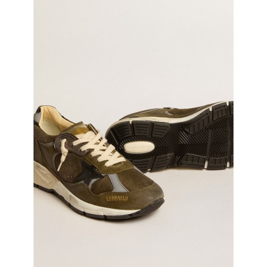 Women’s Dad-Star in suede and mesh with black leather star and heel tab Women’s Dad-Star in suede and mesh with black leather star and heel tab