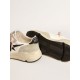 Running Sole with gray suede inserts and black glitter star Running Sole with gray suede inserts and black glitter star