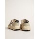Running Sole with gray suede inserts and black glitter star Running Sole with gray suede inserts and black glitter star