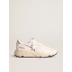 Running Sole in nappa with silver star and gold leather heel tab Running Sole in nappa with silver star and gold leather heel tab
