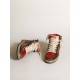 Women's Sky-Star in black glossy leather with red star Women's Sky-Star in black glossy leather with red star