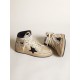 Women's Sky-Star in cream-colored nylon and white leather Women's Sky-Star in cream-colored nylon and white leather