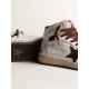 Women’s Sky-Star in white nappa leather with chocolate suede star Women’s Sky-Star in white nappa leather with chocolate suede star
