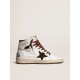 Women’s Sky-Star in white nappa leather with chocolate suede star Women’s Sky-Star in white nappa leather with chocolate suede star