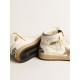 Women’s Sky-Star in white nappa leather with dove-gray suede star Women’s Sky-Star in white nappa leather with dove-gray suede star