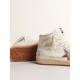 Sky-Star in white nappa leather with gold metallic leather star and heel tab Sky-Star in white nappa leather with gold metallic leather star and heel tab