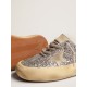 Women's Space-Star Sabot in silver glitter and shearling lining Women's Space-Star Sabot in silver glitter and shearling lining