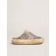 Women's Space-Star Sabot in silver glitter and shearling lining Women's Space-Star Sabot in silver glitter and shearling lining