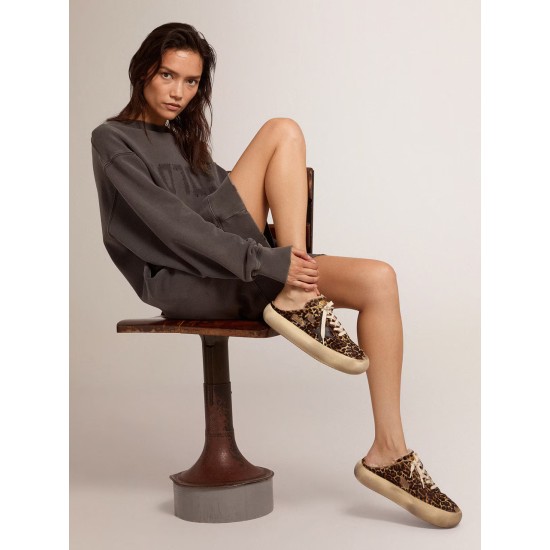 Women's Space-Star Sabot in animal print pony skin and shearling lining Women's Space-Star Sabot in animal print pony skin and shearling lining