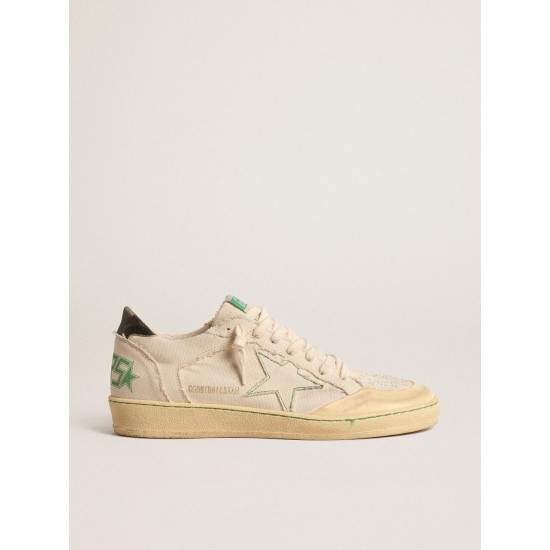Ball Star LTD with vanilla canvas star and leather heel tab Ball Star LTD with vanilla canvas star and leather heel tab