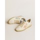 Ball Star in nylon and leather with pink and light blue star and beige heel tab Ball Star in nylon and leather with pink and light blue star and beige heel tab