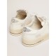 Stardan with white leather and mesh inserts and black suede star Stardan with white leather and mesh inserts and black suede star