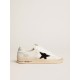 Stardan with white leather and mesh inserts and black suede star Stardan with white leather and mesh inserts and black suede star