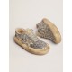 Women's Space-Star shoes in silver glitter with shearling lining Women's Space-Star shoes in silver glitter with shearling lining