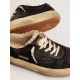 Women's Space-Star shoes in quilted black nylon with shearling lining Women's Space-Star shoes in quilted black nylon with shearling lining