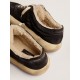 Women's Space-Star shoes in quilted black nylon with shearling lining Women's Space-Star shoes in quilted black nylon with shearling lining