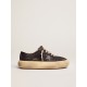 Women's Space-Star shoes in quilted black nylon with shearling lining Women's Space-Star shoes in quilted black nylon with shearling lining
