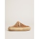 Women's Space-Star Sabot shoes in tobacco-colored suede with shearling lining Women's Space-Star Sabot shoes in tobacco-colored suede with shearling lining