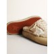 Women’s Space-Star Sabots in beige shearling with white leather star Women’s Space-Star Sabots in beige shearling with white leather star