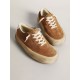 Women's Space-Star in tobacco-colored suede with perforated star Women's Space-Star in tobacco-colored suede with perforated star