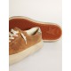 Women's Space-Star in tobacco-colored suede with perforated star Women's Space-Star in tobacco-colored suede with perforated star