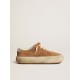 Women's Space-Star in tobacco-colored suede with perforated star Women's Space-Star in tobacco-colored suede with perforated star