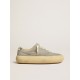 Women's Space-Star shoes in ice-gray suede with perforated star Women's Space-Star shoes in ice-gray suede with perforated star