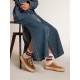 Women's Space-Star Sabot in tobacco-colored suede with perforated star Women's Space-Star Sabot in tobacco-colored suede with perforated star