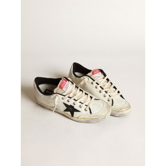 Super-Star LTD in beige canvas with black star Super-Star LTD in beige canvas with black star