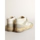 Women’s Mid Star sneakers with ice-gray suede inserts and white leather star Women’s Mid Star sneakers with ice-gray suede inserts and white leather star