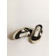 Women’s Mid Star in black nappa and suede with white leather star Women’s Mid Star in black nappa and suede with white leather star
