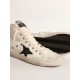 Francy Penstar in canvas with black star and red stitching Francy Penstar in canvas with black star and red stitching