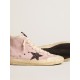 Francy Penstar in pink suede with gray glitter star Francy Penstar in pink suede with gray glitter star