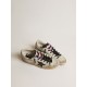 Women’s Super-Star LAB with floral print and black leather star Women’s Super-Star LAB with floral print and black leather star