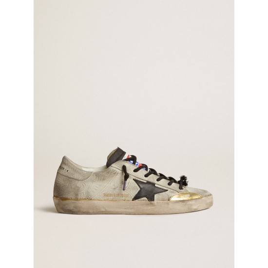 Women’s Super-Star LAB with floral print and black leather star Women’s Super-Star LAB with floral print and black leather star