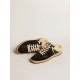 Ball Star Sabots in black glitter with black star and shearling lining Ball Star Sabots in black glitter with black star and shearling lining