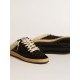 Ball Star Sabots in black glitter with black star and shearling lining Ball Star Sabots in black glitter with black star and shearling lining